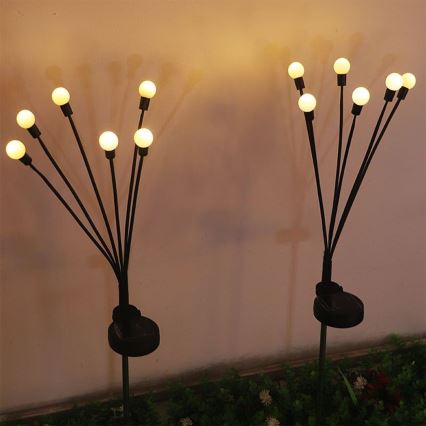 Ηλιακό φωτιστικό LED MULTI LED/0,06W/1,2V 150 mAh IP44 μαύρο