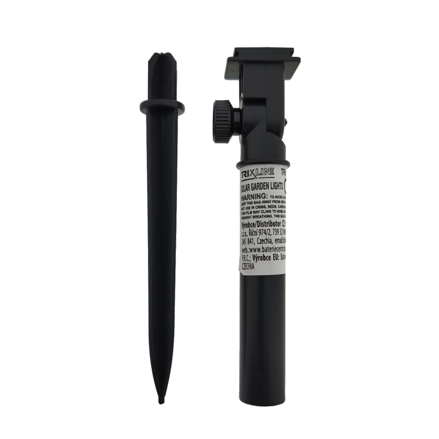 Ηλιακό φωτιστικό LED RGB, 10xLED/1,2V, 300 mAh, IP44, μαύρο