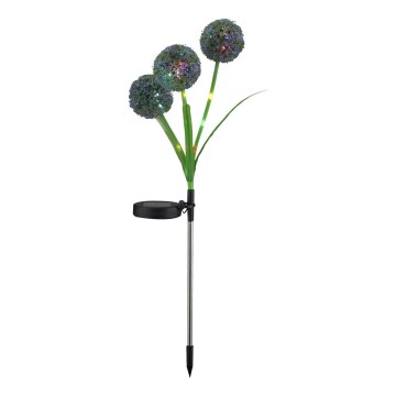 Ηλιακό φωτιστικό LED RGB ALLIUM LED/1,2V 6500 600 mAh IP44 μαύρο