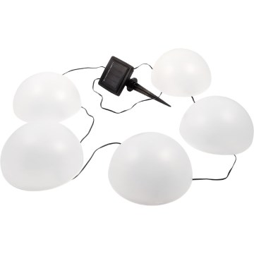 Ηλιακό φωτιστικό LED RGB HEMI LED/0,1W/1,2V 600 mAh IP44 λευκό