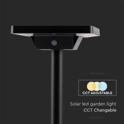 Ηλιακό φωτιστικό LED εξωτερικού χώρου 2σε1 LED/2W/3,7V IP65 3000/4000/6500K 2600 mAh