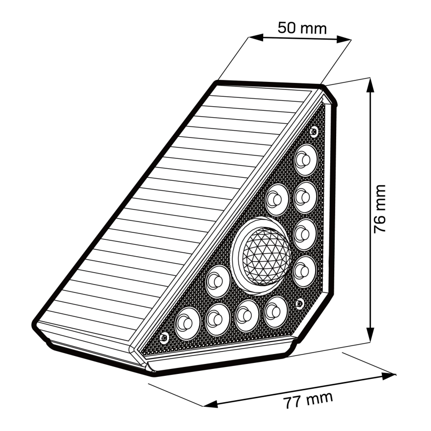 Ηλιακό φωτιστικό LED με αισθητήρα ARI LED/4,5W/3,7V 600 mAh IP44 λευκό