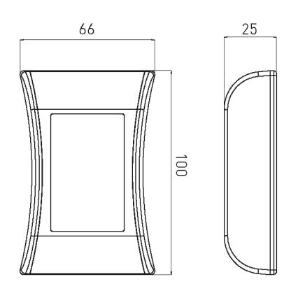 Ηλιακό φωτιστικό τοίχου LED LED/1W/1,2V 600 mAh IP44