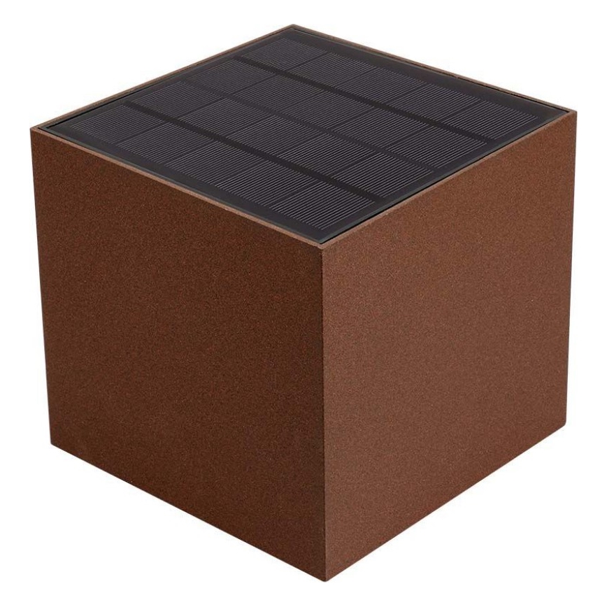 Ηλιακό φωτιστικό τοίχου LED με αισθητήρα LED/9W/3,7V IP65 4000K καφέ