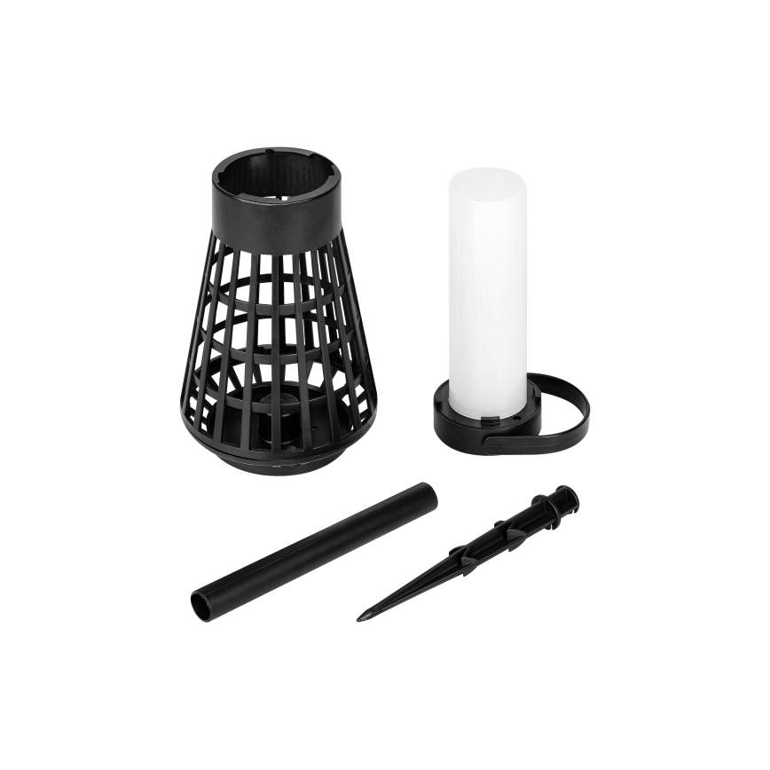Ηλιακό φωτιστικό με αισθητήρα 2 σε 1 LED/1W/3,7V IP54 300 mAh μαύρο