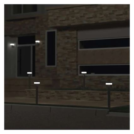 Ηλιακός λαμπτήρας LED με αισθητήρα LED/2W/3,7V 1200 mAh IP44 50 εκ.