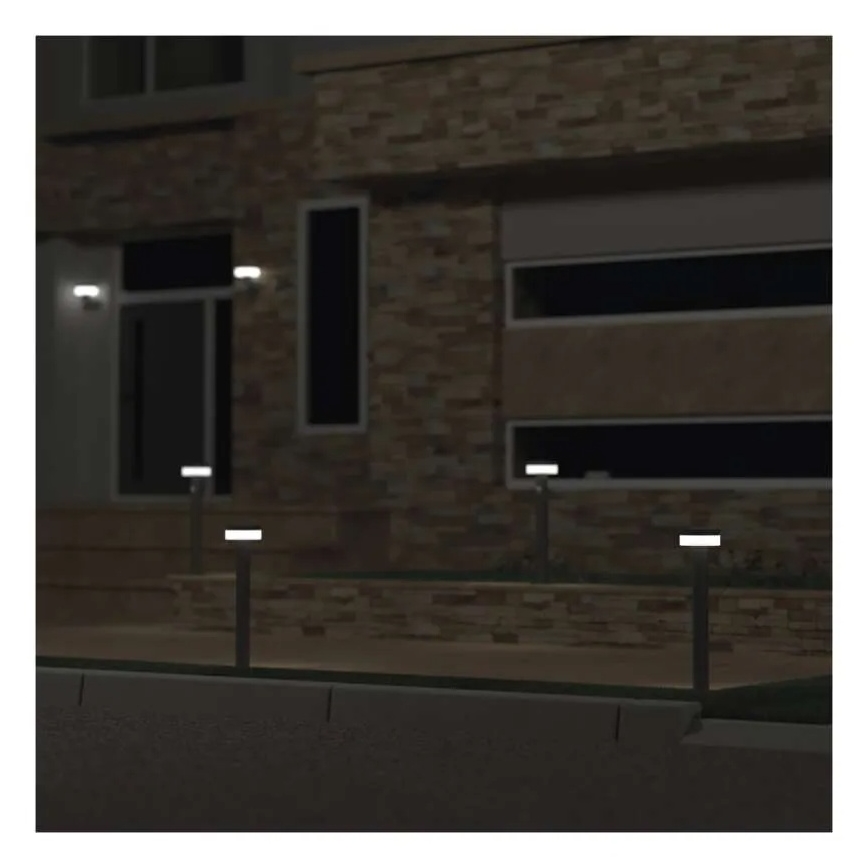 Ηλιακός λαμπτήρας LED με αισθητήρα LED/2W/3,7V 1200 mAh IP44 50 εκ.