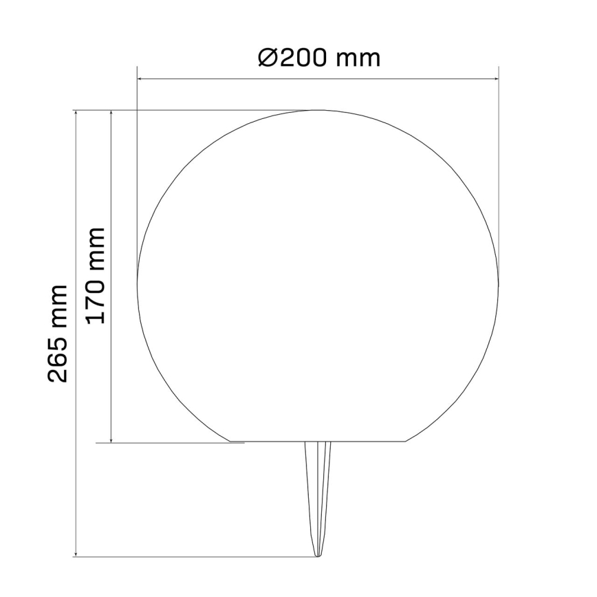 Ηλιακό LED φωτιστικό KULA LED/3,2V 3000/4000/6500K διάμ. 20 cm 500 mAh IP65 λευκό