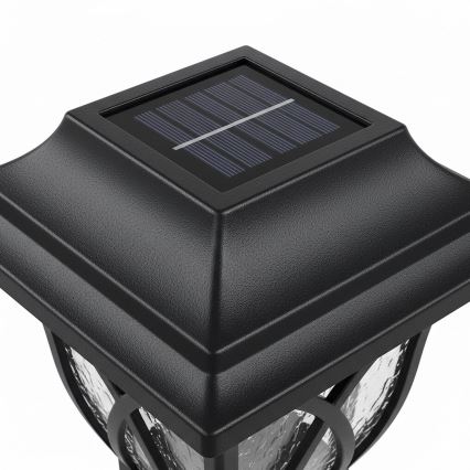Ηλιακό LED φωτιστικό LAWN LED/1,2V 100 mAh 3000K 44 cm IP44 μαύρο