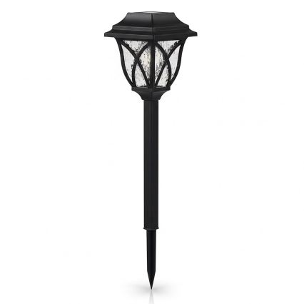 Ηλιακό LED φωτιστικό LAWN LED/1,2V 100 mAh 3000K 44 cm IP44 μαύρο