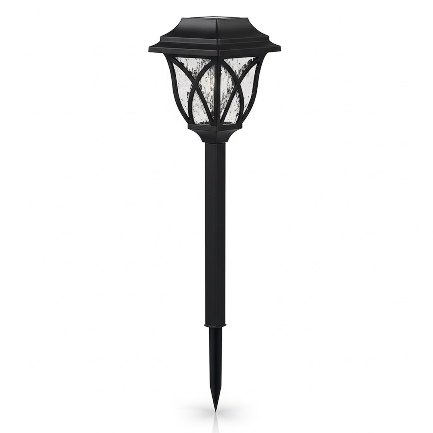 Ηλιακό LED φωτιστικό LAWN LED/1,2V 100 mAh 3000K 44 cm IP44 μαύρο