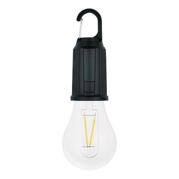Ηλιακό επαναφορτιζόμενο φορητό LED φανάρι LUMINA LUMO LED/USB 300 mAh μαύρο