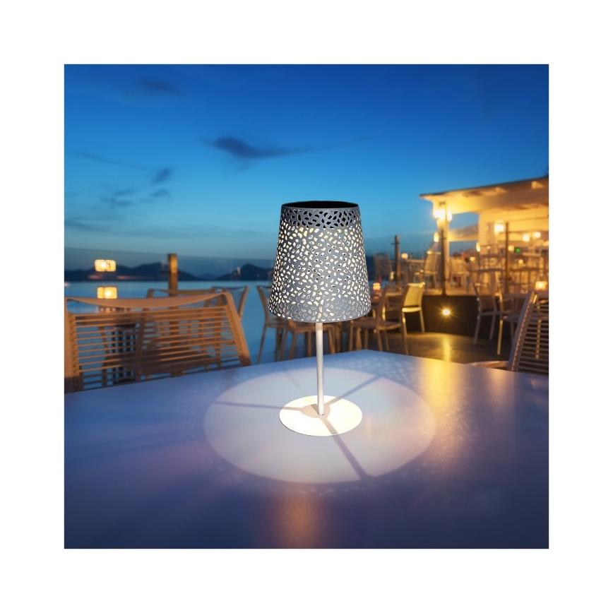 Ηλιακό επιτραπέζιο φωτιστικό LUVETRA LED/1xAA 4000K IP44 200 mAh λευκό