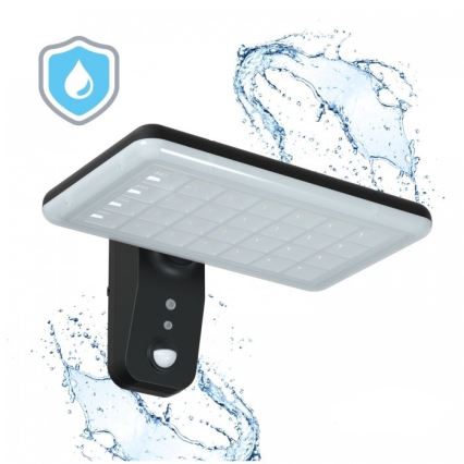 Ηλιακό επιτοίχιο φωτιστικό LED με αισθητήρα PHOENIX LED/15W/3,2V 3000/4000K IP65 6000 mAh