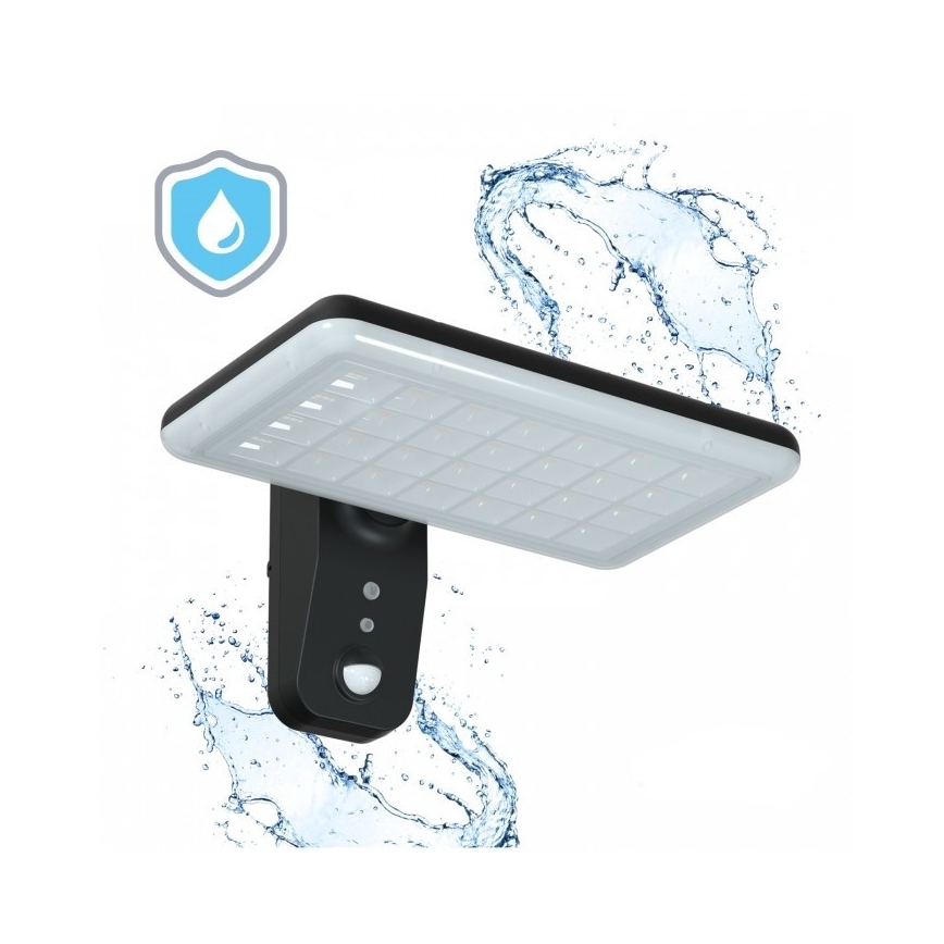 Ηλιακό επιτοίχιο φωτιστικό LED με αισθητήρα PHOENIX LED/15W/3,2V 3000/4000K IP65 6000 mAh