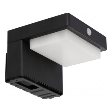 Ηλιακό επιτοίχιο φωτιστικό LED με αισθητήρα LED/5W/3,7V 2000 mAh IP44 μαύρο