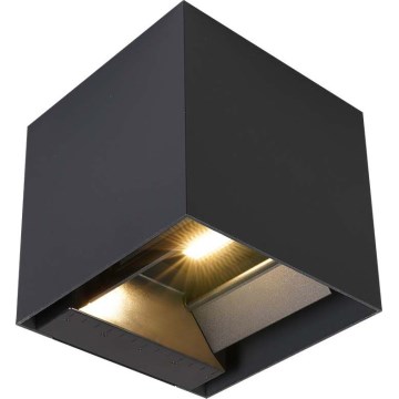 Ηλιακό επιτοίχιο φωτιστικό LED με αισθητήρα LED/9W/5V 3000/4000/5000K IP65 2600 mAh ανθρακί