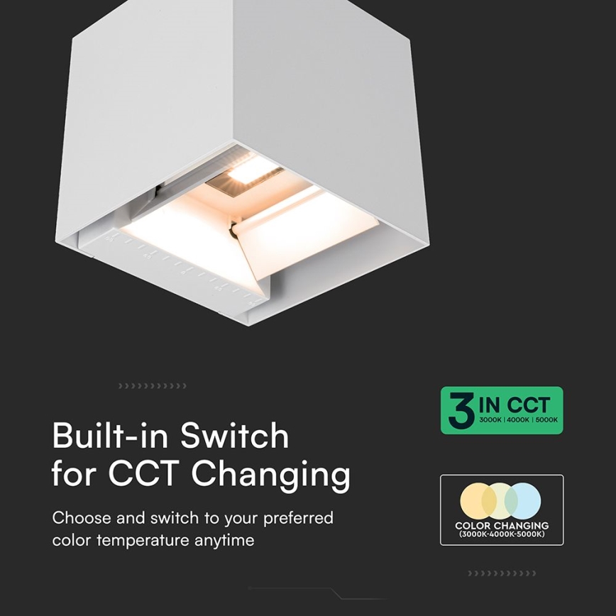 Ηλιακό επιτοίχιο φωτιστικό LED με αισθητήρα LED/9W/5V 3000/4000/5000K IP65 2600 mAh λευκό