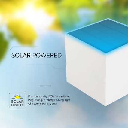 Ηλιακό επιτοίχιο φωτιστικό LED με αισθητήρα LED/9W/5V 3000/4000/5000K IP65 2600 mAh λευκό