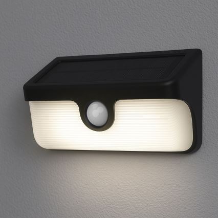 Ηλιακό επιτοίχιο φωτιστικό με αισθητήρα LINK LED/5W/3,7V 2000 mAh IP65 μαύρο