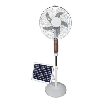 Ηλιακός ανεμιστήρας δαπέδου 15W/4V/230V διάμ. 45 εκ. λευκός