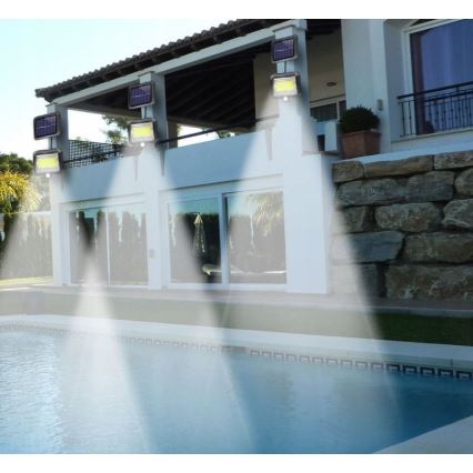 Ηλιακός προβολέας LED με αισθητήρα INTEGRA LED/3W/3,7V 1200 mAh IP44 + τηλεχειριστήριο