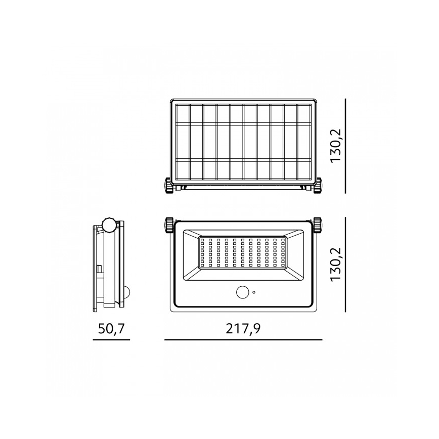 Ηλιακός προβολέας LED με αισθητήρα NCS G2 LED/30W/3,7V 3000/4000/6500K IP54 5200 mAh