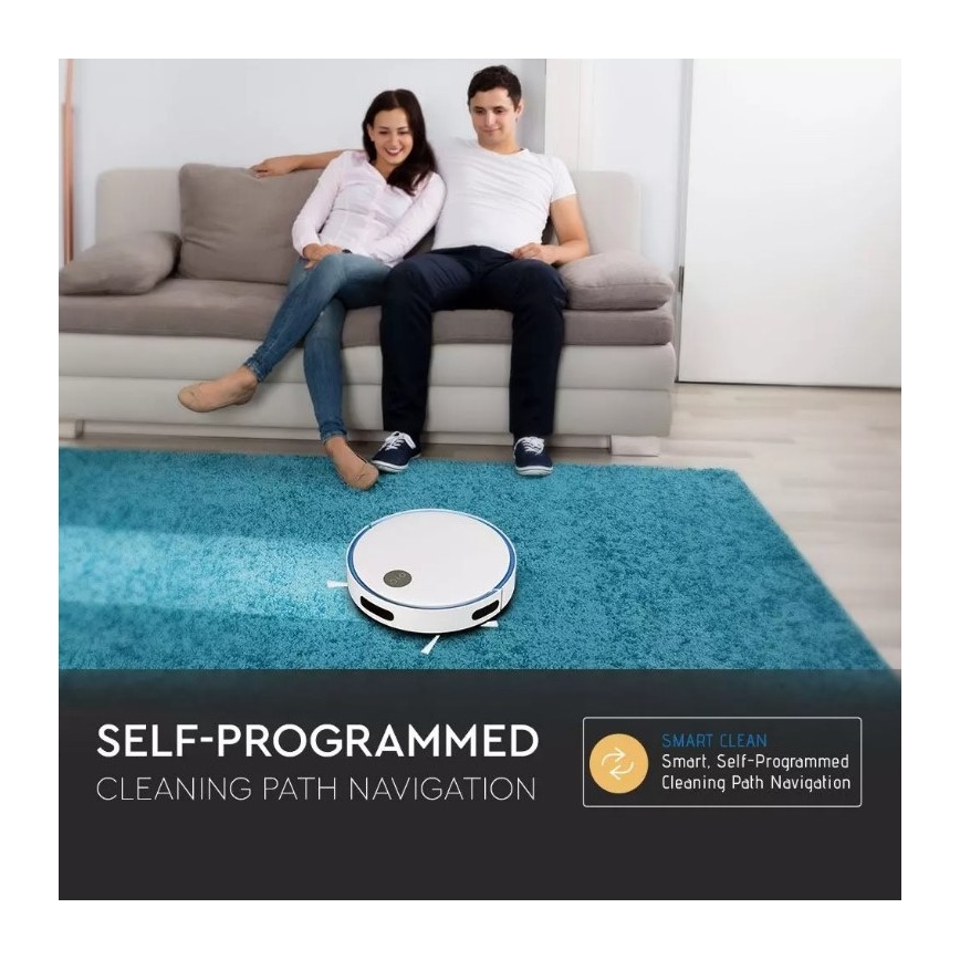 Ηλεκτρική σκούπα ρομπότ λευκό/μπλε + τηλεχειριστήριο