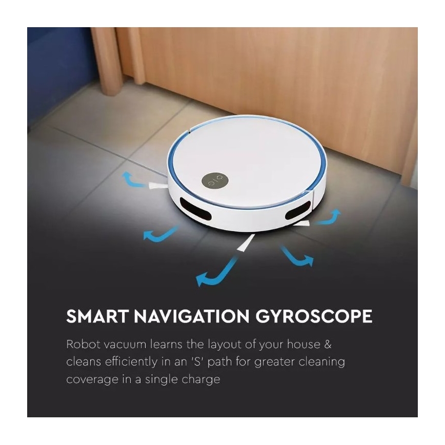 Ηλεκτρική σκούπα ρομπότ λευκό/μπλε + τηλεχειριστήριο