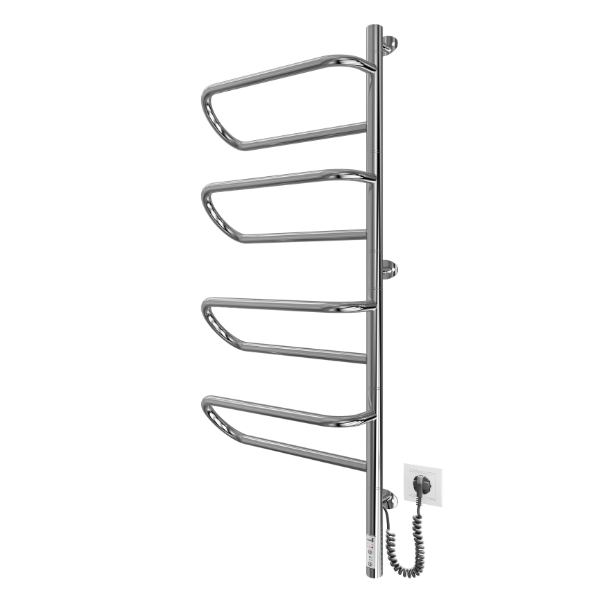 Ηλεκτρική περιστρεφόμενη πετσετοκρεμάστρα ELECTRA 120W/230V 102,5x44,5 cm ανοξείδωτο/χρώμιο δεξιά