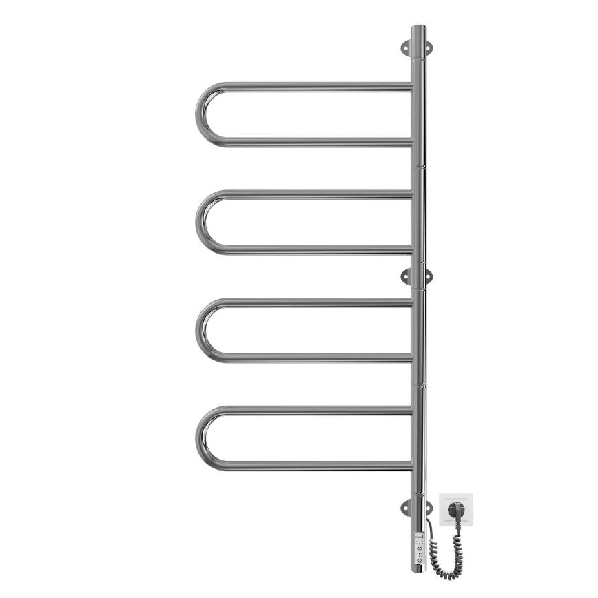 Ηλεκτρική περιστρεφόμενη πετσετοκρεμάστρα TRISTAR 105W/230V 102,5x44,5cm IP44 ανοξείδωτο/γυαλιστερό χρώμιο