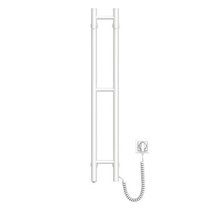 Ηλεκτρική πετσετοκρεμάστρα SILOUETTE 187W/230V 101,1 cm IP44 λευκό δεξιός στρογγυλό