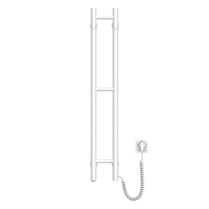 Ηλεκτρική πετσετοκρεμάστρα SILOUETTE 187W/230V 101,1 cm IP44 λευκό δεξιός στρογγυλό