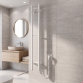 Ηλεκτρική πετσετοκρεμάστρα SILOUETTE 46W 100x16 cm λευκή δεξιά