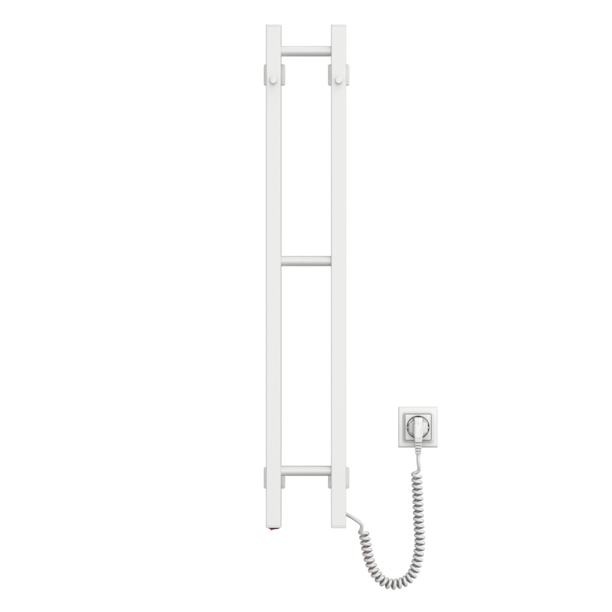 Ηλεκτρική πετσετοκρεμάστρα SILOUETTE 59W 101x16 cm λευκή δεξιά