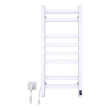 Ηλεκτρική πετσετοκρεμάστρα με θερμοστάτη AVANGARD 105W 80x36 cm λευκή αριστερή
