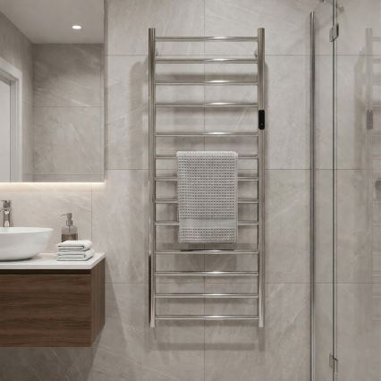 Ηλεκτρική θερμαινόμενη πετσετοκρεμάστρα 45x132 cm 180W ανοξείδωτο ατσάλι