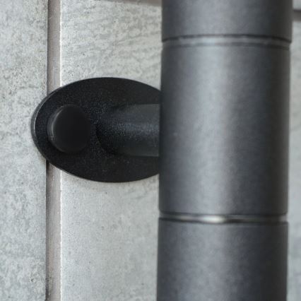 Ηλεκτρικός περιστρεφόμενος στεγνωτήρας πετσετών με θερμοστάτη FOUETTE 120W 80x49 cm μαύρος