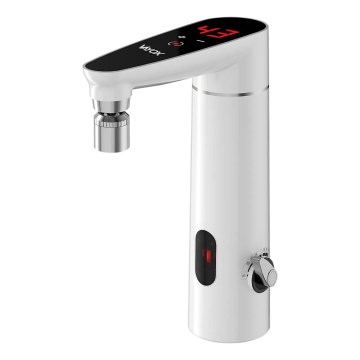 Ηλεκτρικός θερμοσίφωνας ροής με οθόνη αφής, αισθητήρα και LED οθόνη 3000W/230V IPX4 λευκός