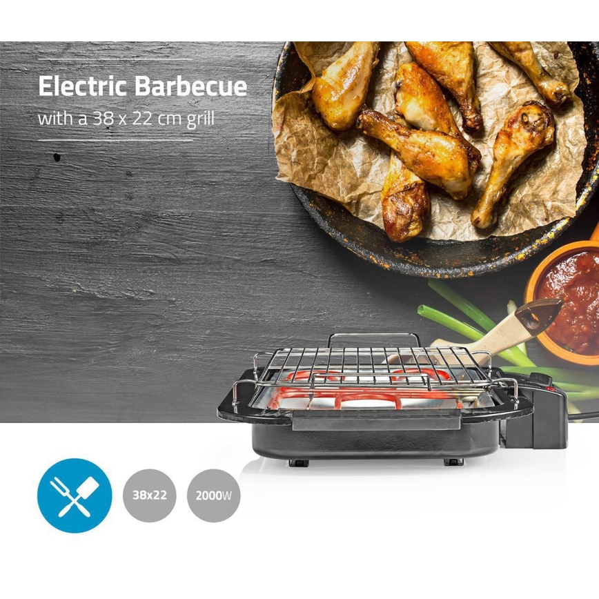 Ηλεκτρική ψησταριά 2000W/230V