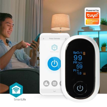 Smart pulse oximeter 2xAAA Tuya