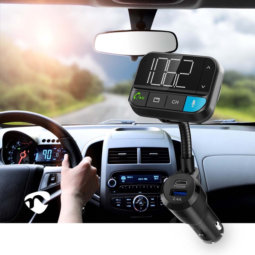 Πομπός αυτοκινήτου FM με λειτουργία hands-free