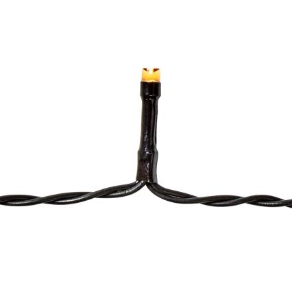 LED εξωτερική γιρλάντα 96xLED/7 λειτουργίες/3xAA 7,7m IP44 θερμό λευκό