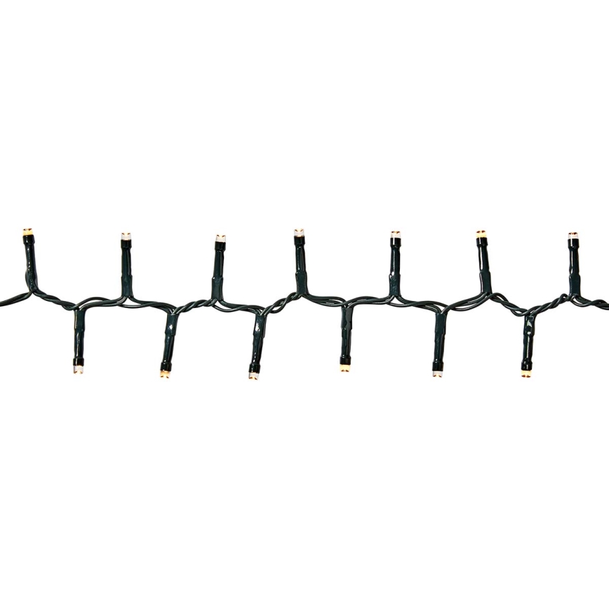 LED εξωτερική γιρλάντα 400 LED, 7 λειτουργίες, 11 m, IP44, θερμό λευκό