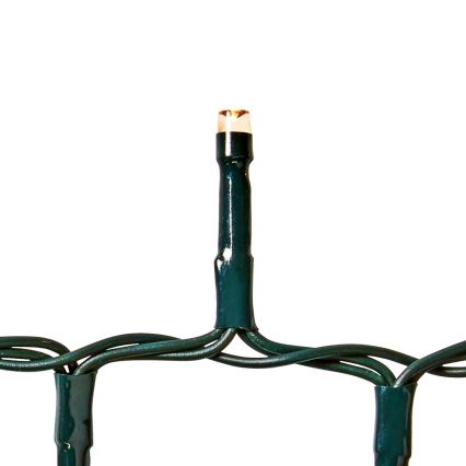 LED εξωτερική γιρλάντα 400 LED, 7 λειτουργίες, 11 m, IP44, θερμό λευκό