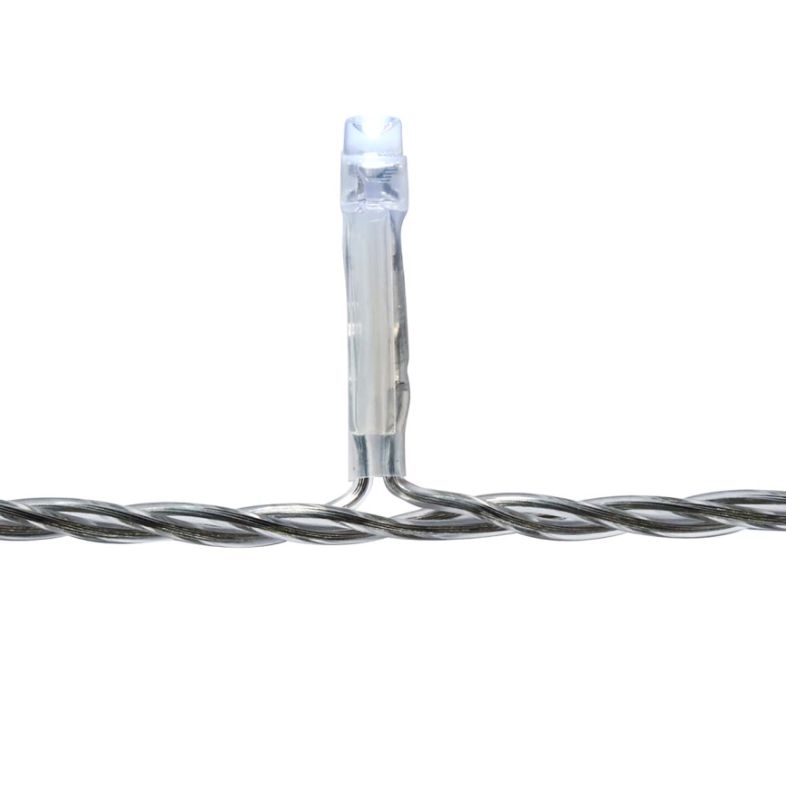 LED Εξωτερική χριστουγεννιάτικη κουρτίνα 180xLED/7 λειτουργιών 10,9m IP44 ψυχρό λευκό