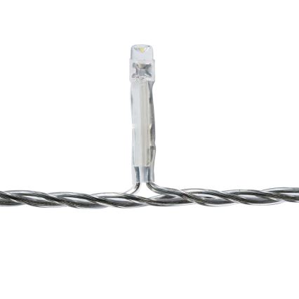 Εξωτερική χριστουγεννιάτικη LED κουρτίνα 360 LED / 7 λειτουργίες 14 m IP44 ψυχρό λευκό