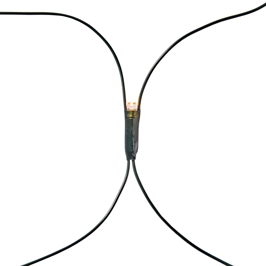 LED εξωτερική κουρτίνα 160xLED/7 λειτουργίες 5m IP44 θερμό λευκό