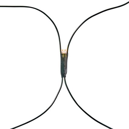 LED εξωτερική χριστουγεννιάτικη κουρτίνα 160xLED/7 λειτουργίες 5m IP44 ζεστό λευκό