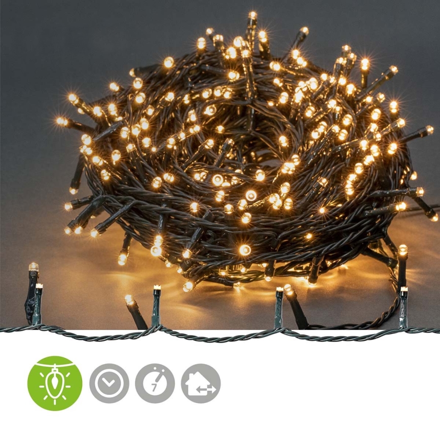 LED εξωτερική αλυσίδα 720xLED/7 λειτουργίες 57m IP44 θερμό λευκό